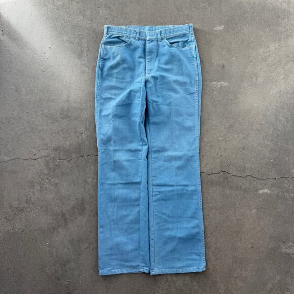 Vintage Y2k Blue Painters Jeans 80's Wide Leg Flare Women's 32 - Picture 1 of 7